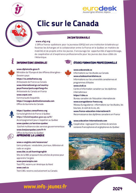Clic Canada 2024 | SUIO Nantes Université - Orientation Insertion pro | Scoop.it