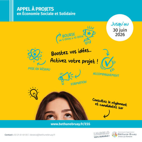 Economie sociale et solidaire - 3e appel a projets | rev3 - la 3&egrave;me r&eacute;volution industrielle en Hauts-de-France | Scoop.it