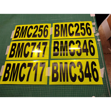 Custom Reflective vehicle ID signs /Mine Site Vehicle ID Signs for Enhanced Night-Time Safety! | Creative Signage & Innovative Printing Trends | Scoop.it