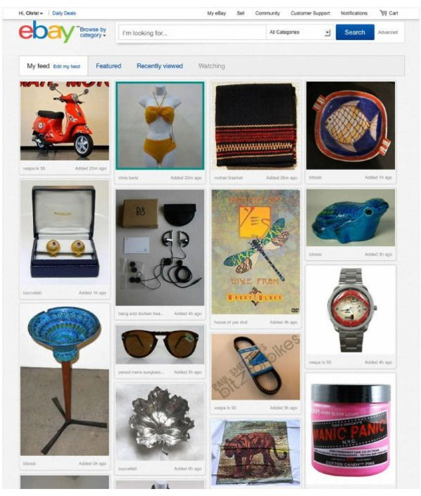 eBay new layout: Pinterest-Like website for content curation | Curation, Veille et Outils | Scoop.it