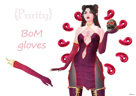 BOM Gloves Wine October 2022 Gift by {Purity} | Teleport Hub - Second Life Freebies | Second Life Freebies | Scoop.it
