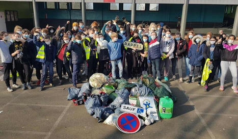 Redon. Les collégiens de Bellevue ramassent 70 kg de déchets | L'actualité des quartiers politique de la ville de Bretagne et Pays de la Loire | Scoop.it