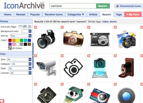 A Huge Curated Library of Quality Icons: The IconArchive | Moodle and Web 2.0 | Scoop.it