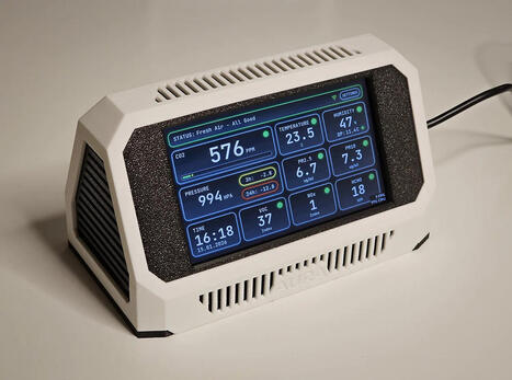 Project Aura - A neat, easy-to-assemble, DIY Air quality monitor compatible with Home Assistant - CNX Software | Embedded Systems News | Scoop.it