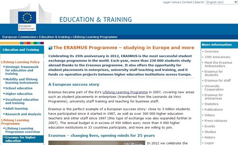 ec-European Commission - The ERASMUS Programme – studying in Europe and more | 21st Century Learning and Teaching | Scoop.it