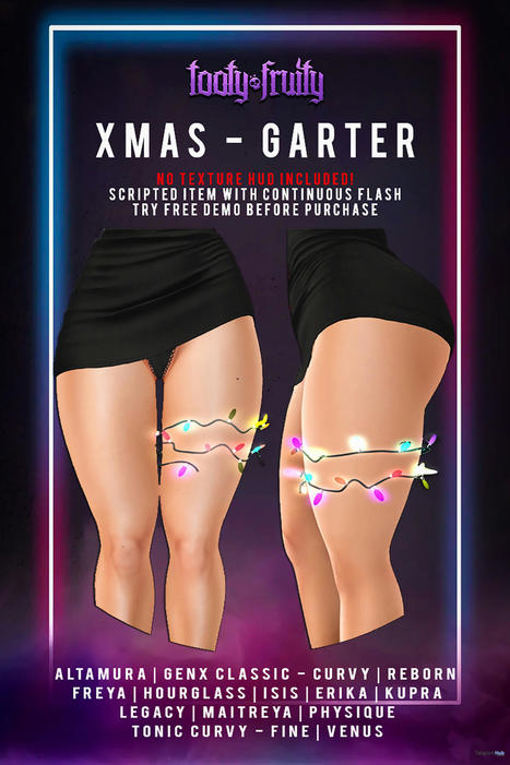 Xmas Garter December 2022 Group Gift by Tooty Fruity | Teleport Hub - Second Life Freebies | Second Life Freebies | Scoop.it