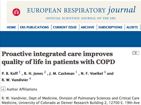 Proactive integrated care improves quality of life in patients with COPD | PATIENT EMPOWERMENT & E-PATIENT | Scoop.it