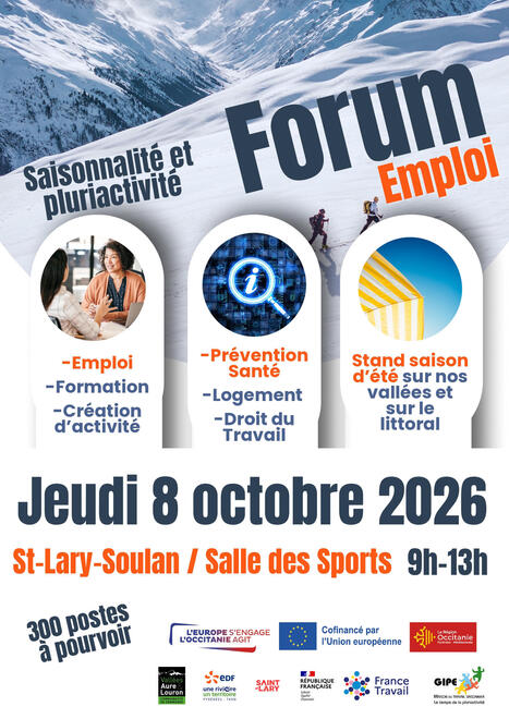 Forum "Emploi Saisonnalit&eacute; Pluriactivit&eacute;" &agrave; Saint-Lary Soulan le 8 octobre | Vall&eacute;es d'Aure & Louron - Pyr&eacute;n&eacute;es | Scoop.it
