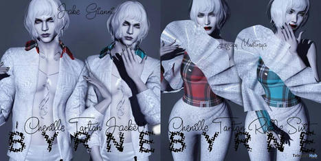 Chenille Tartan Jacket & Ruffle Suit January 2023 Group Gift by BYRNE | Teleport Hub - Second Life Freebies | Second Life Freebies | Scoop.it
