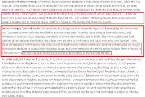 Making Student Blogs More than Digital Diaries | 21st Century Learning and Teaching | Scoop.it