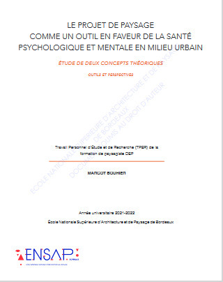 [Mémoire en ligne] Le projet de paysage ...