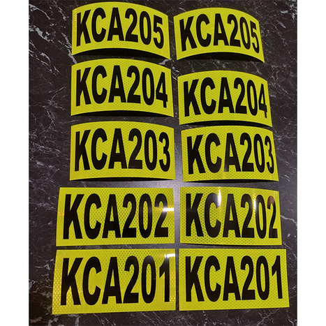 Custom Night-Visible Reflective Number Stickers for Vehicles &ndash; Custom Sizes Available! | Creative Signage & Innovative Printing Trends | Scoop.it