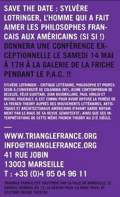 Sylvère Lotringer à Marseille | Philosophie en France | Scoop.it