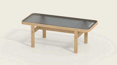 Inouïe : la table basse upcyclée née des vitres de train, signée Morning | Eco-conception | Scoop.it