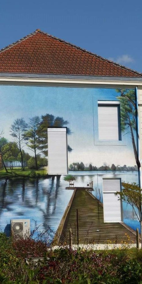 Azur. Une façade de la mairie en trompe-l’œil | Landes | Scoop.it