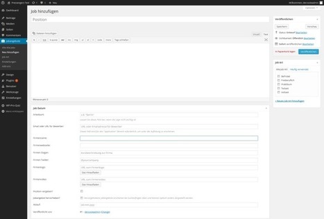 Jobangebote in WordPress integrieren - Pressengers | Wordpress-Webdesign | Scoop.it