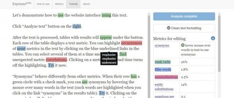 Expresso, una fantástica herramienta para mejorar nuestro estilo al escribir | NOTIZIE DAL MONDO DELLA TRADUZIONE | Scoop.it
