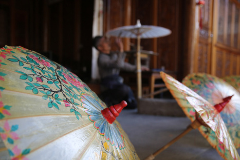 Photos Chine : fabrication de parapluies en papier huilé au Yunnan — Chine Informations | Kunming-Yunnan | Scoop.it