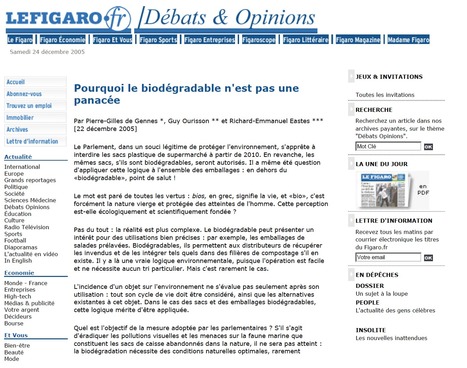 Pourquoi le biodégradable n’est pas une panacée | Ouvrages et articles publiés par RE Eastes | Scoop.it