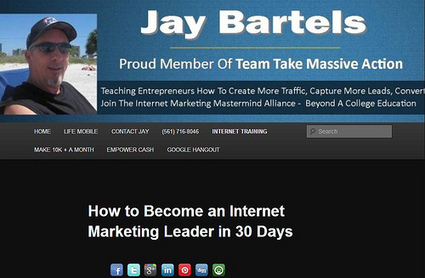 Promote4you: How to Become an Internet Marketing Leader in 30 Days Ask Jay Bartels | Promote4you | Scoop.it