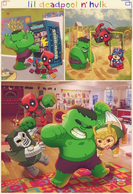 The Adventures of Lil Deadpool ‘n Hulk | All Geeks | Scoop.it