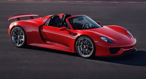This Red Porsche 918 Spyder Is As Beautiful As A Sunset | Porsche cars are amazing autos | Scoop.it