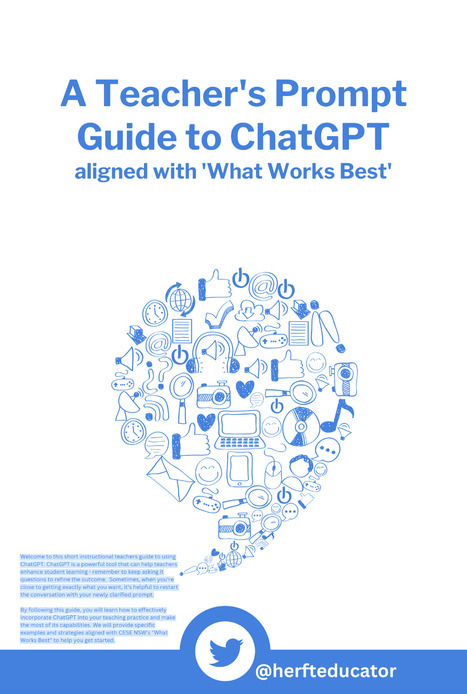 [PDF] A teacher's prompt guide to ChatGPT aligned with 'what works best' | gpmt | Scoop.it