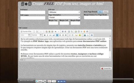 Crear documentos PDF online y gratis con esta aplicación web | tecno4 | Scoop.it