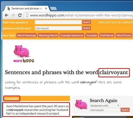 Word Hippo: Talking Dictionary With Translation, Antonyms & Rhyming Words | PowerPoint Presentation | Educational Technology & Tools | Scoop.it