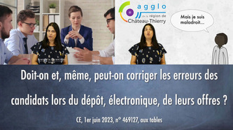 Doit-on et, même, peut-on corriger les erreurs des candidats lors du dépôt, électronique, de leurs offres ? [mini-VIDEO et article] | Commande publique | Scoop.it