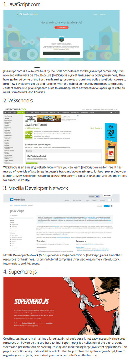 15 Best Websites To Learn JavaScript | Best | Scoop.it