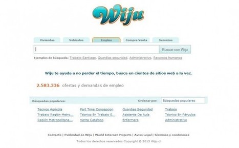 Wiju, un buscador de empleo avanzado para España y Latinoamérica [Scoopit @josem2112] | A New Society, a new education! | Scoop.it