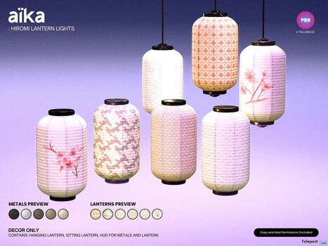 Hiromi Lantern August 2026 Group Gift by aika | Teleport Hub - Second Life Freebies | Second Life Freebies | Scoop.it