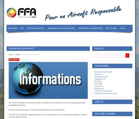 French Airsoft Federation reacts to deadly weekend incident - FFA Website | Thumpy's 3D House of Airsoft™ @ Scoop.it | Scoop.it