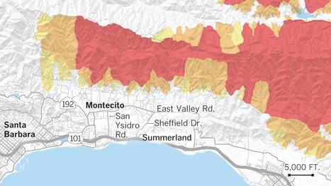 Fire, mudflows, evacuations and deaths: Maps show how Montecito has been hit | Coastal Restoration | Scoop.it