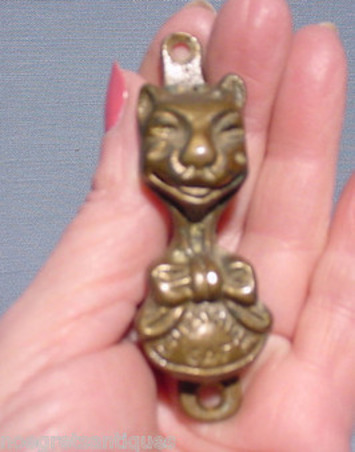 Very Old English Door knocker Cheshire Cat Antique Brass Bathroom Small! | Antiques & Vintage Collectibles | Scoop.it