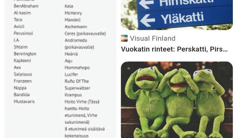 Bazaar: Hassuja nimiä - kerätty verkosta | 1Uutiset - Lukemisen tähden | Scoop.it