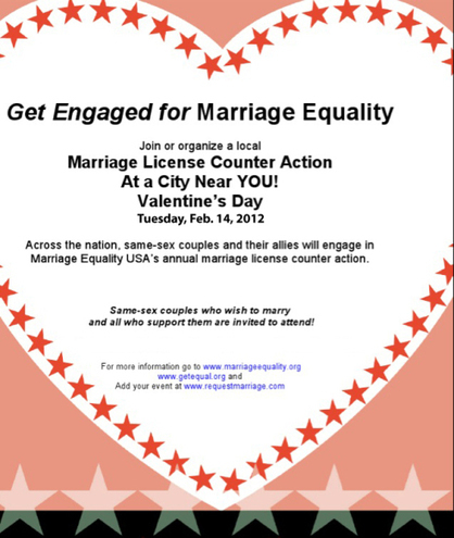 Request Marriage - Valentine's Day Action 2012 | United by Love, United by Law | Scoop.it
