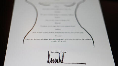 Replica of alleged Trump Epstein birthday note appears on National Mall - The Hill | Operation Phobos | Scoop.it