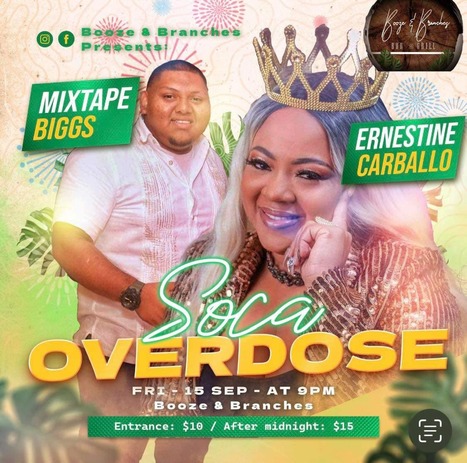 Soca Overdose @ Booze & Branches | Cayo Scoop!  The Ecology of Cayo Culture | Scoop.it