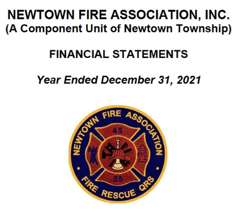 #NewtownPA Fire Association 2021 Audited Financial Statements | Newtown News of Interest | Scoop.it