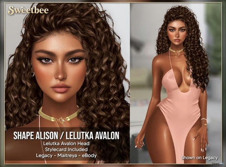 Alison Shape For Lelutka Avalon Head July 2022 Gift by [Sweetbee] | Teleport Hub - Second Life Freebies | Second Life Freebies | Scoop.it