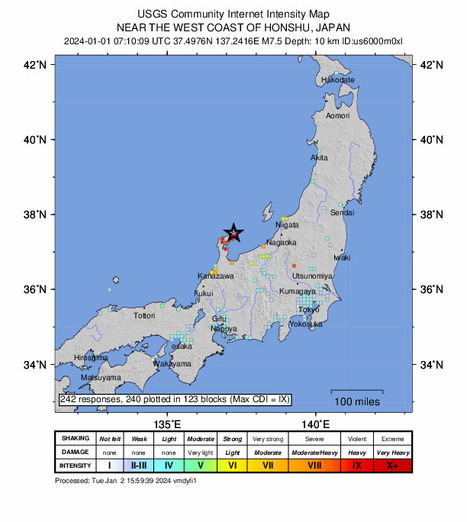 M 7.5 - 42 km NE of Anamizu, Japan | Japan Tsunami | Scoop.it