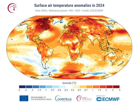 Le seuil de 1,5 °C de réchauffement officiellement dépassé en 2024 | Toxique, soyons vigilant ! | Scoop.it