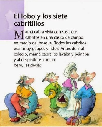 Cuentos infantiles: El lobo y los siete cabritillos. Cuento infantil. | Español para los más pequeños | Scoop.it