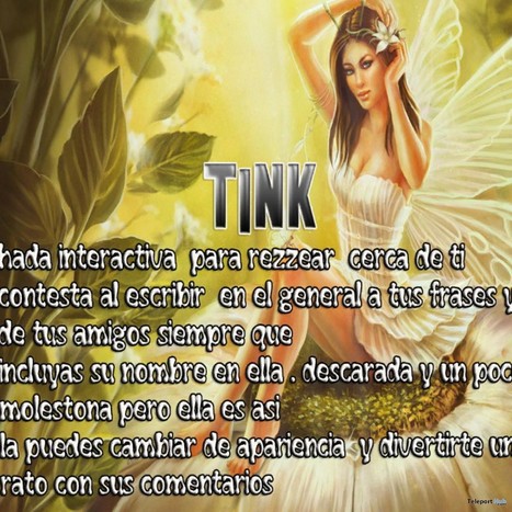 Tink 2.75 NPC Fairy by isbel26 | Teleport Hub - Second Life Freebies | Second Life Freebies | Scoop.it