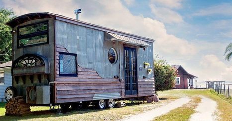 Une tiny house aux allures gitanes auto-construite avec des matériaux de recyclage | Build Green, pour un habitat écologique | Scoop.it