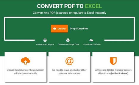 Convertir PDF a Excel online y gratis con la herramienta PDFtoExcel | TIC & Educación | Scoop.it