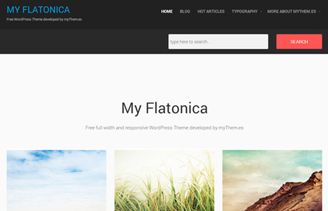 25 Beautiful Flat and Free WordPress Themes | SpyreStudios | Wordpress templates | Scoop.it