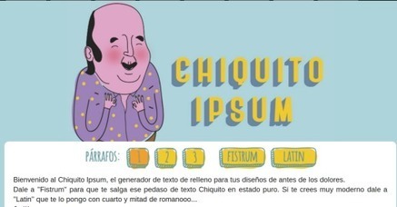 Los 'lorem ipsum' más frikis para rellenar tu web con surrealismo | TIC & Educación | Scoop.it